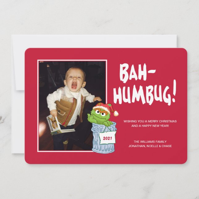 Barrio Sésamo | Bah Humbug Oscar con foto (Anverso)