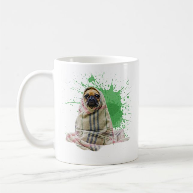 Barro amasado en una manta en una taza (Izquierda)