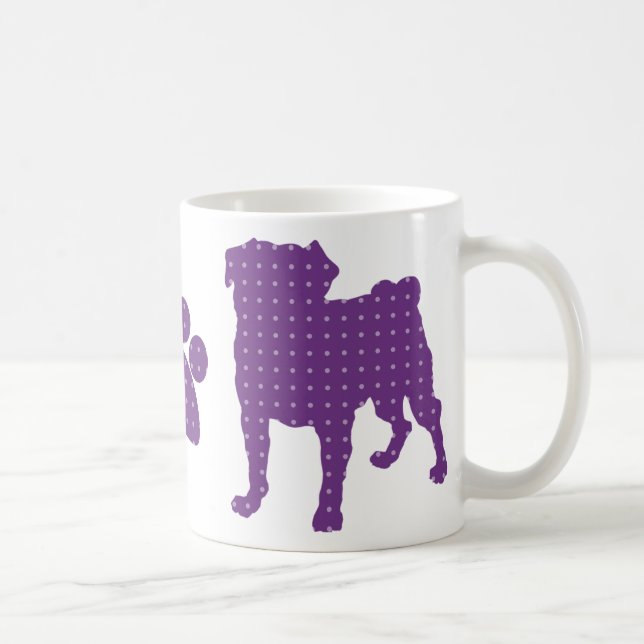 Barros amasados y taza púrpuras de las patas (Derecha)