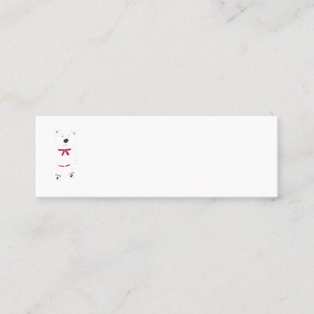 Barry Bear Mini tarjetas de visita (Anverso)
