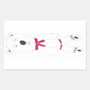 Barry Bear Pegatinas rectangulares