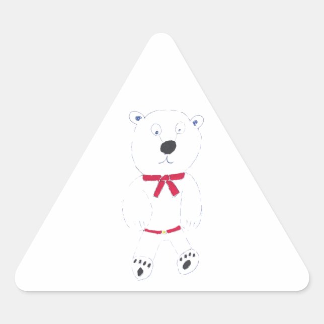 Barry Bear Pegatinas triangulares (Anverso)