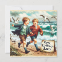 BARRY ~ Tarjeta de cumpleaños ~ Diversión en la pl