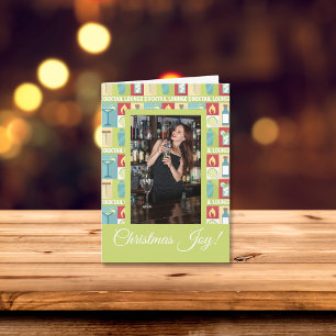 Bartender de Foto Personalizada Navidad Alegría