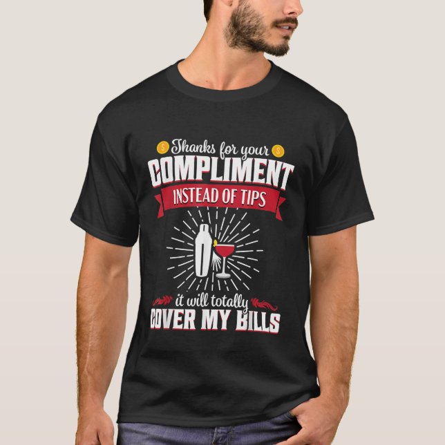 Bartender divertida camiseta de regalo que impide  (Anverso)