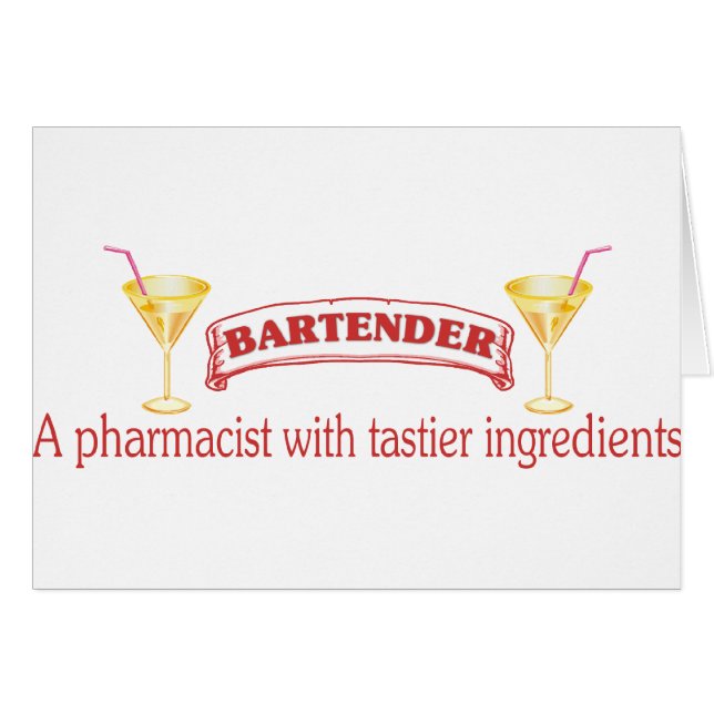Bartender Es Un Farmacéutico (Anverso (Horizontal))