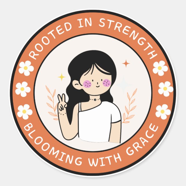 Basado En El Pegatina De Fuerza (Anverso)