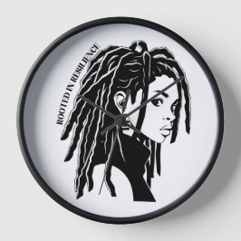 Basado En La Resiliencia Simple Reloj De Muro Mini