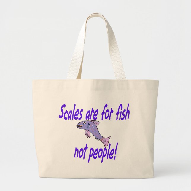 Básculas son para peces gran bolsa de mano (Frente)