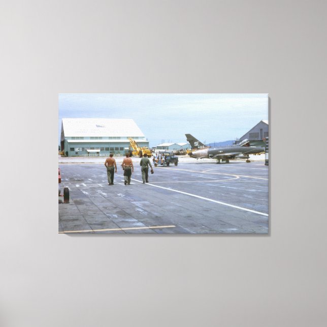 Base aérea Tuy Hoa Vietnam 1969 Lienzo envuelto (Anverso)