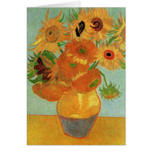 Base con doce girasoles de Vincent van Gogh