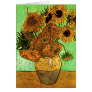 Base con doce girasoles de Vincent van Gogh