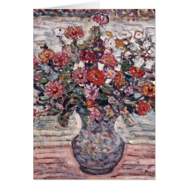 Base de flores, Zinnias de Maurice Prendergast (Frente)