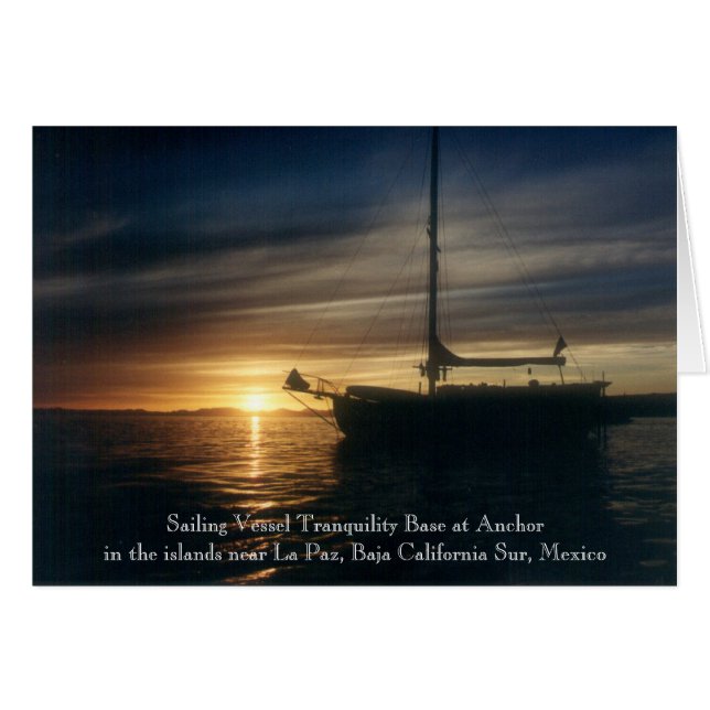 Base de la tranquilidad del velero en el ancla (Anverso (Horizontal))