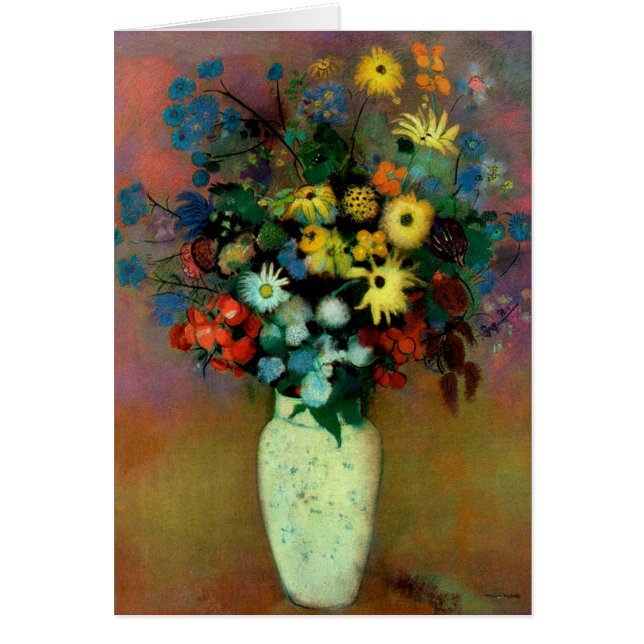 Base de Odilon Redon con flores (1914) (Frente)