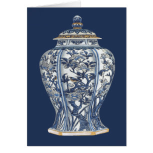 Base de porcelana azul y blanca de Vision Studio