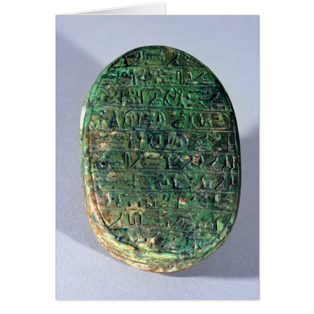 Base de un escarabajo de la boda de Amenhotep III (Frente)