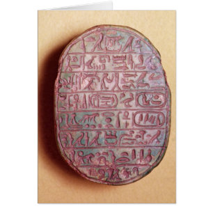 Base de un escarabajo de la boda de Amenhotep III