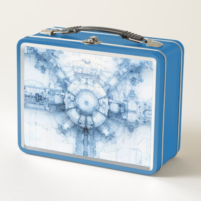 Base espacial Blue Sci-Fi (Anverso)