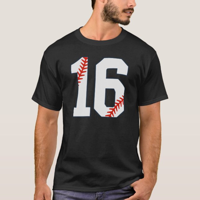Baseball Jersey Number 16 (Anverso)