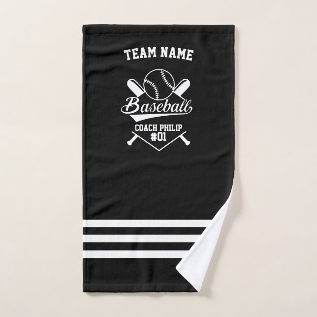 Baseball Personalized Coach, Team Mom (Toalla de mano)