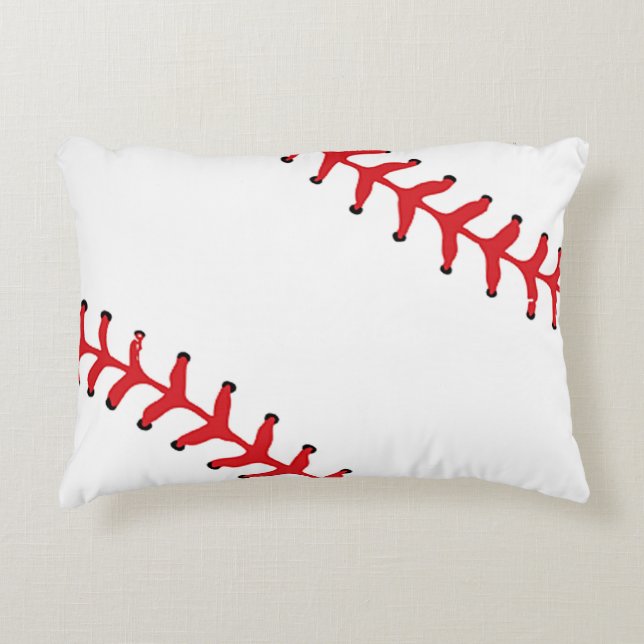 Baseball Sofball Diseño Almohada de Acento (Anverso)