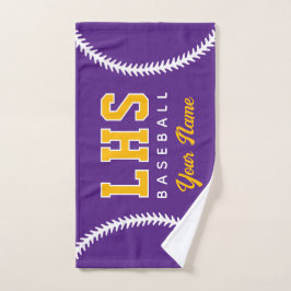 Baseball Stitches Custom Sport Towel Team Initials