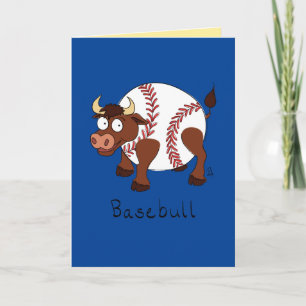 Basebull - Graciosa tarjeta de béisbol