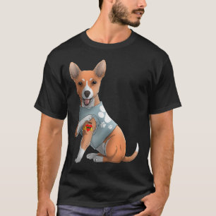 Basenji Amo A Mamá Tattoo Camiseta De Perro Madres