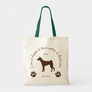 Basenji Bolsa original para usted y su perro・・バ・グ