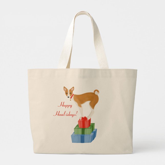 Basenji y presenta la bolsa Tote (Reverso)