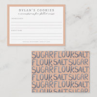 Bash de cumpleaños para niños | Tarjeta de receta