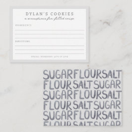 Bash de cumpleaños para niños | Tarjeta de recetas