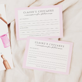 Bash de cumpleaños para niños | Tarjeta recetaria 