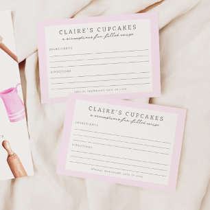 Bash de cumpleaños para niños Tarjeta recetaria