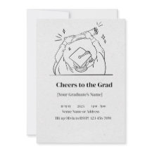 Bash de graduación - Elegante invitación Personali