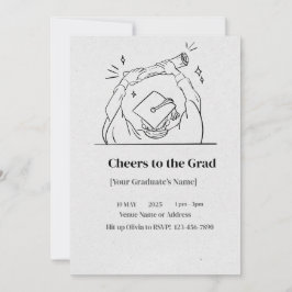 Bash de graduación - Elegante invitación Personali