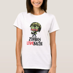 Básico blanco de la camisa del tocino F del amor
