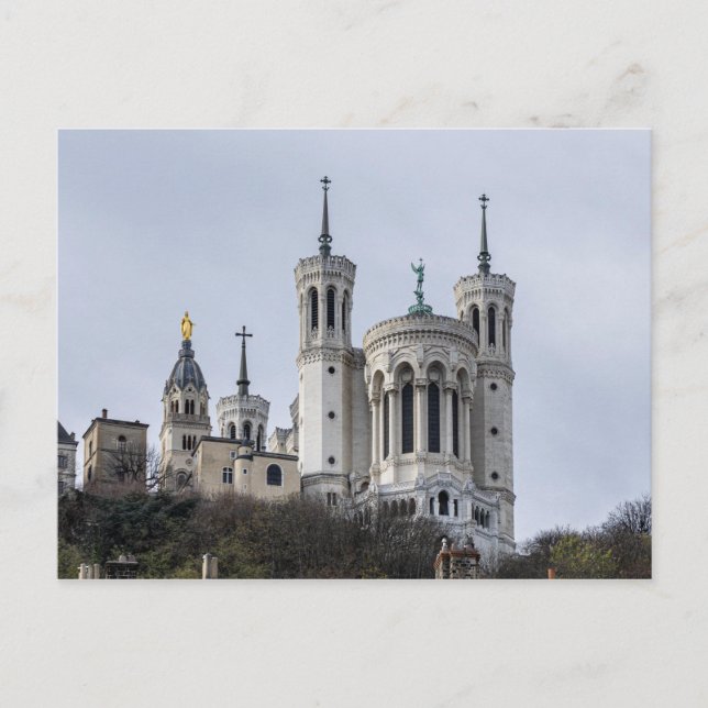 Basílica de Notre-Dame de Fourvière postal (Anverso)