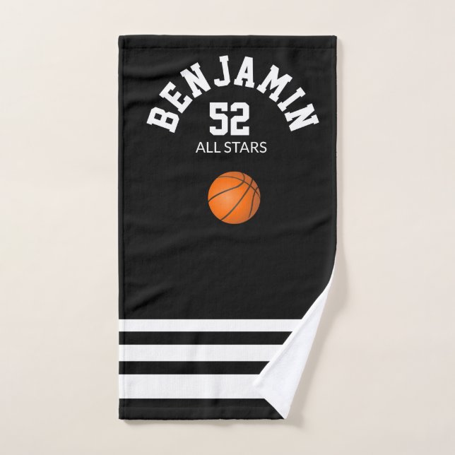 Basketball sports towel, coach bath towel (Toalla de mano)