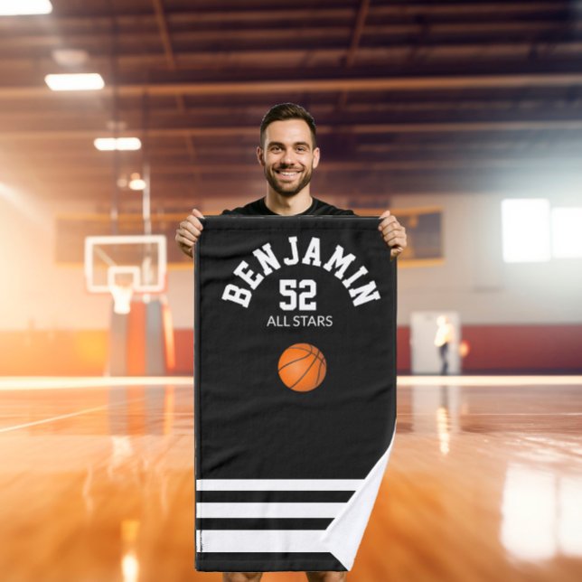 Basketball sports towel, coach bath towel (Subido por el creador)