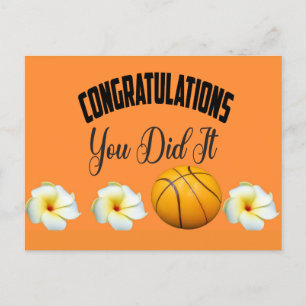 Básquetbol Felicitaciones lo hiciste Tarjeta