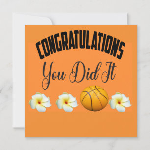 Básquetbol Felicitaciones lo hiciste Tarjeta