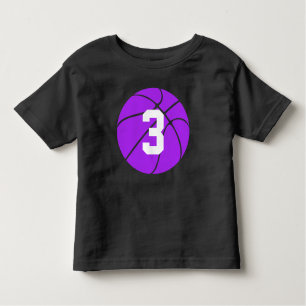 Básquetbol Púrpura Niño Personalizado Jersey Númer