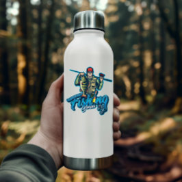 Bass Fisherman Fish Rod Pegatina | Pegatina de cor