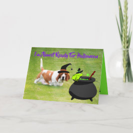 Basset "Bruja" con Frog & Cauldron con tarjeta de 