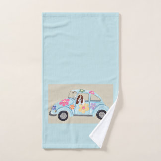 Basset Hound en Coche Hippie