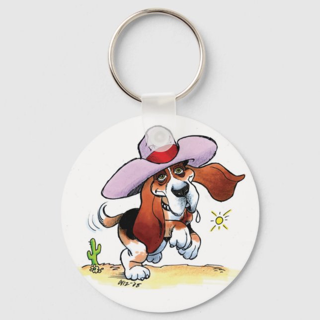 ¿Basset tiene Drool? Llavero (Anverso)