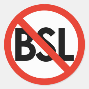 ¡Basta BSL! Pegatinas grandes anti-BSL