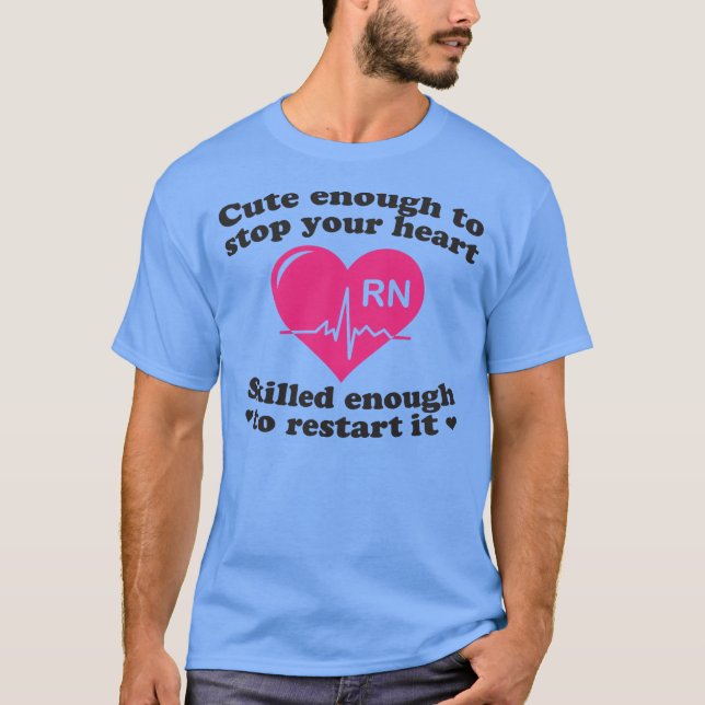 Bastante lindo parar su camisa de la enfermera del (Anverso)